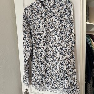 Men’s Stenstroms linen floral button down size large like new